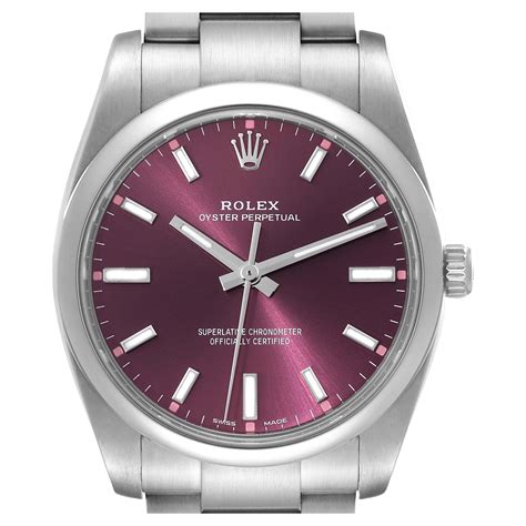 rolex 34mm red grape|rolex grape dial.